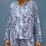 Pyjamas Blockprint - Blue Sky