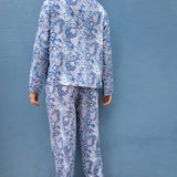 Pyjamas Blockprint - Blue Sky