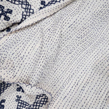 PRE-ORDER (nov. lev.) Cross stitch sengetæppe - Blue