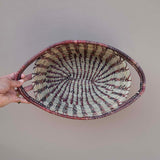 Nepalesisk Brødkurv - Oval med sidehanke Blomme