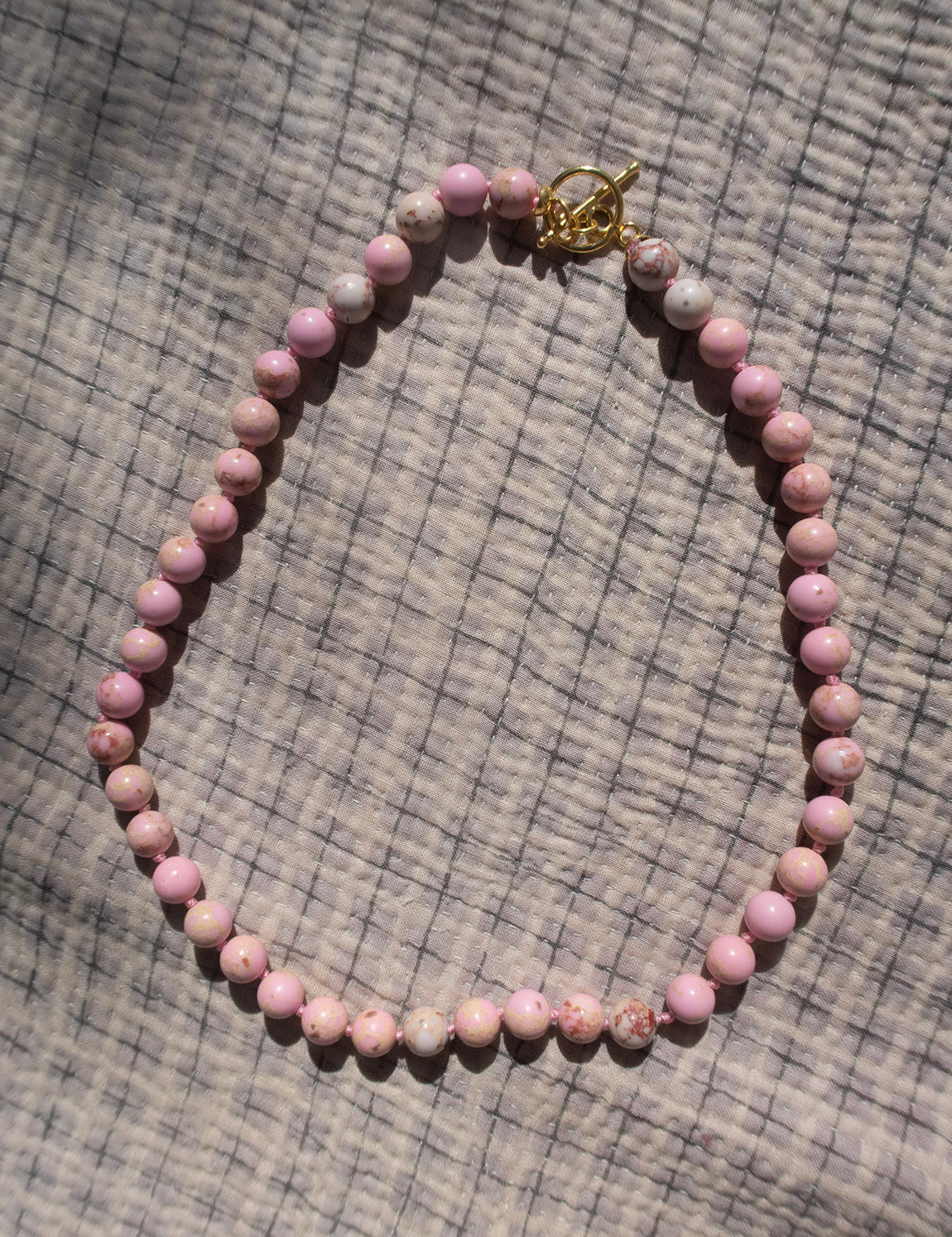 Aunties Necklace - Pink Turquoise