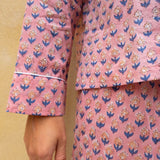 Pyjamas Blockprint - Coral Flower