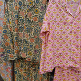 Pajamas Blockprint - Tangerine