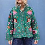 Suzani Jakke - Forest Green