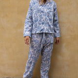 Pyjamas Blockprint - Delicate Blue