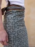 Bagru Scarf - Dusty Green
