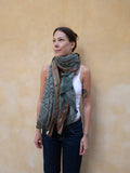 Bagru Scarf - Dusty Green