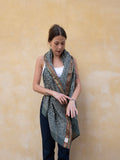 Bagru Scarf - Dusty Green