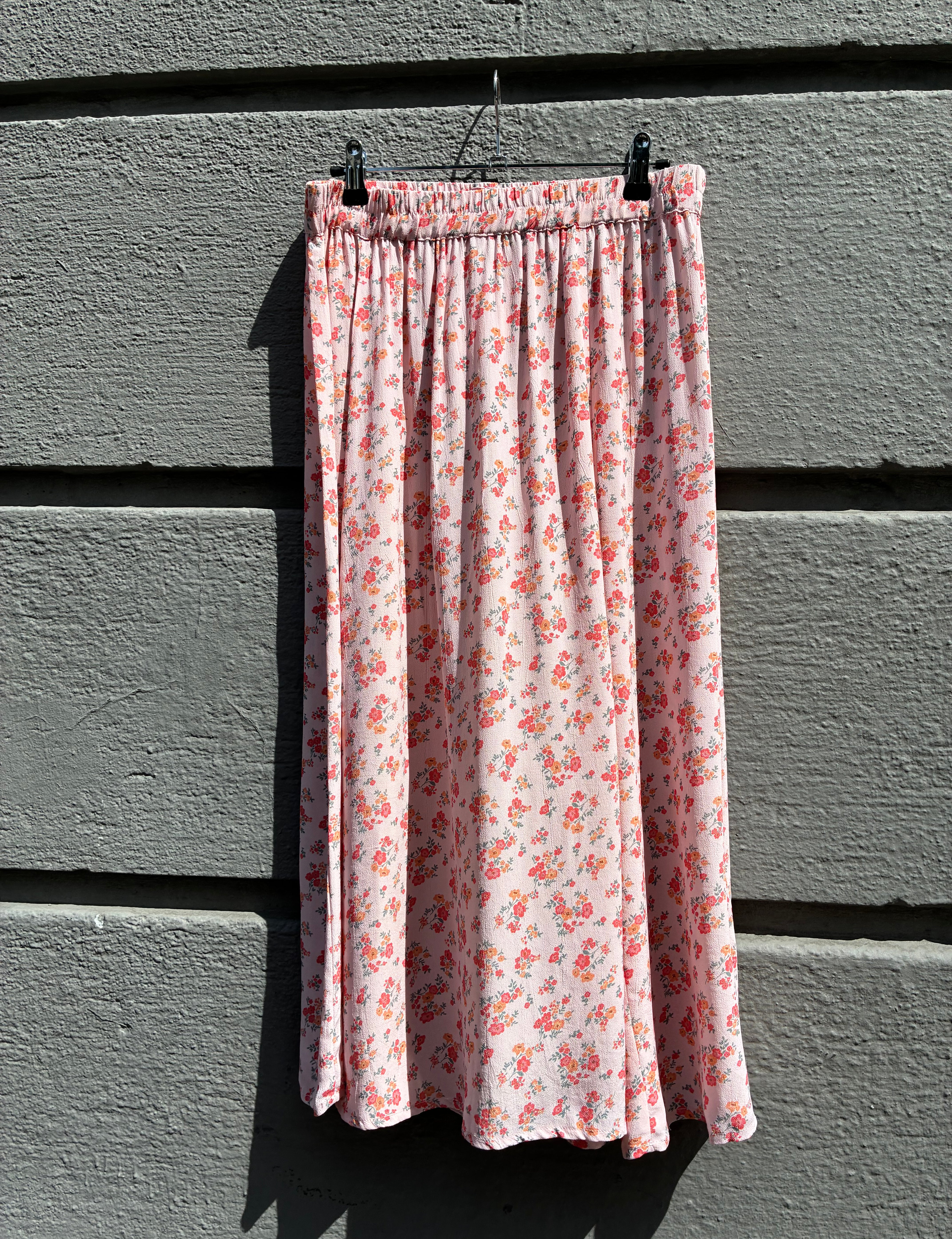 Summer Skirt - 112 Baby Pink with Flowers