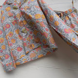 Pajamas Blockprint - Tangerine