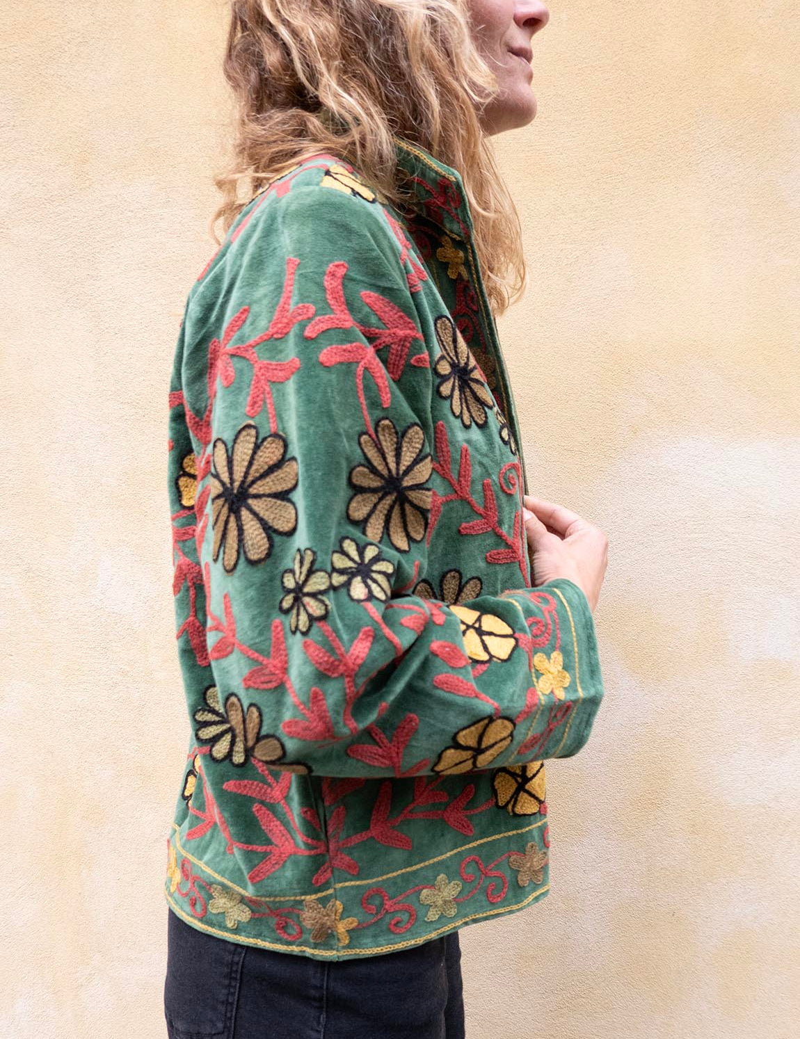 Suzani Jacket - Forrest Green