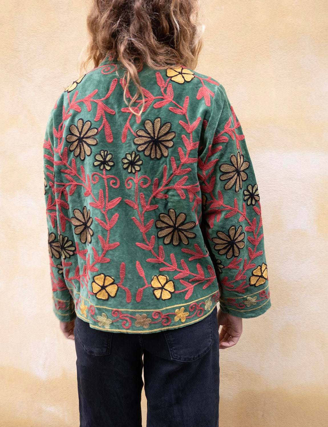 Suzani Jacket - Forrest Green