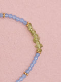 Mineral Bracelet Uncut - Green Peridot