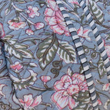 Daisy Duffel Bag - Quilted Blockprint - Grey