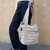 Nepal Stripe Bag - White/Beige
