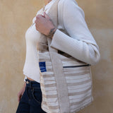 Nepal Stripe Bag - White/Beige