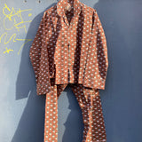 Pyjamas Blockprint - Chocolate