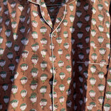 Pyjamas Blockprint - Chocolate