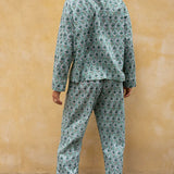Pyjamas Blockprint - Jade Flower