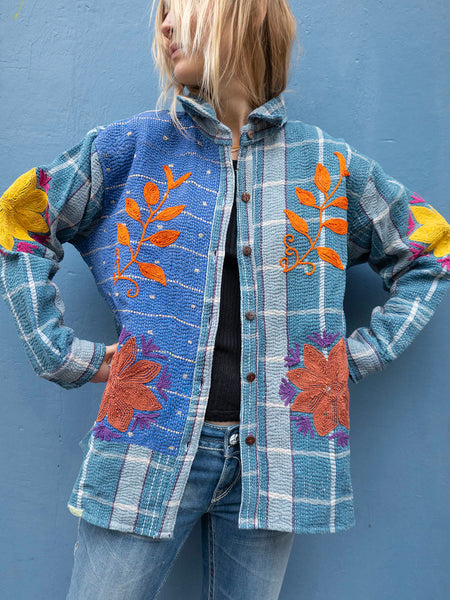 Indisk Kantha Work Jakke - 10