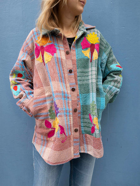 Indisk Kantha Work Jakke - 15