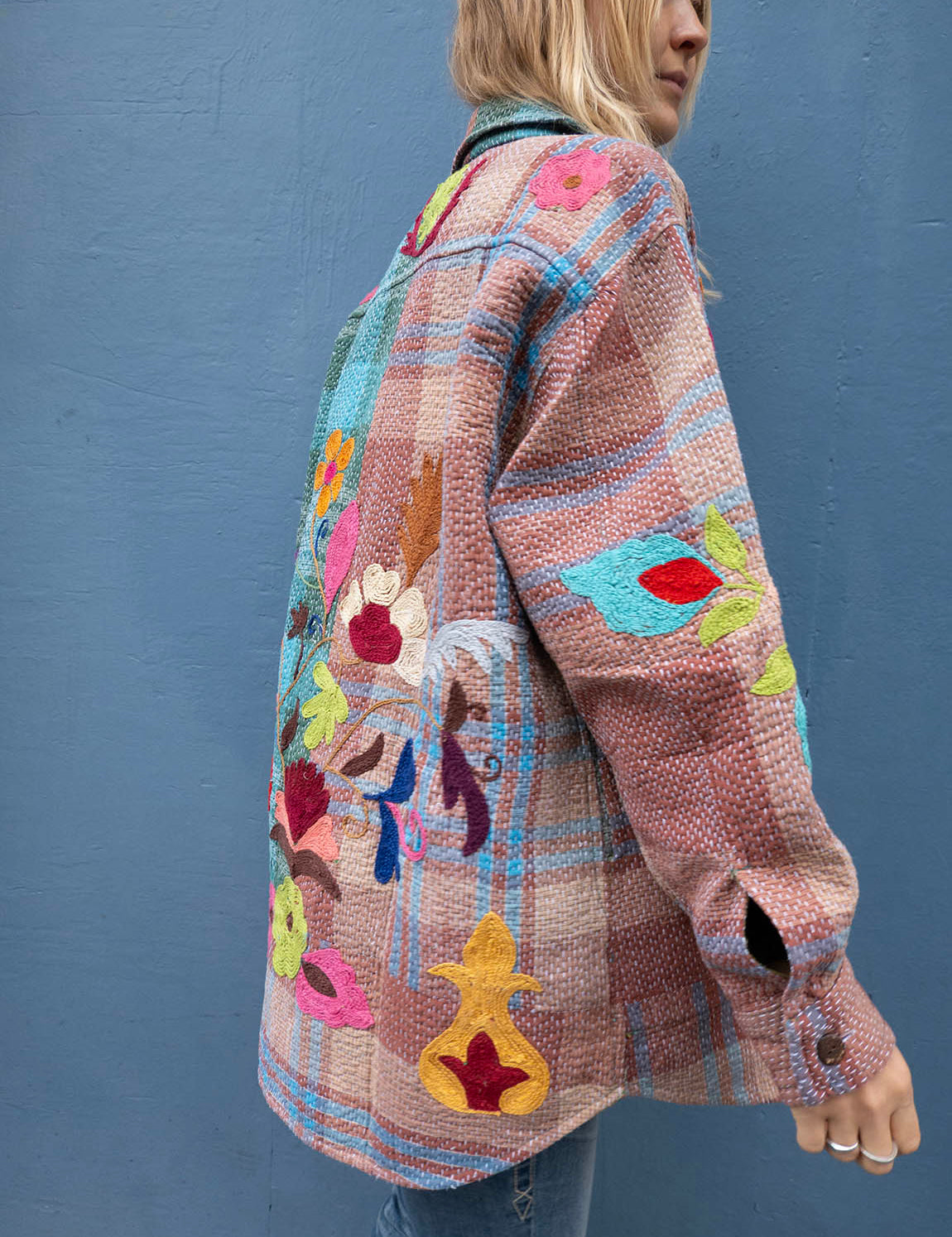 Indian Kantha Work Jacket - 15