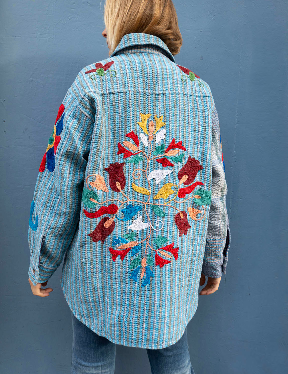 Indian Kantha Work Jacket - 16
