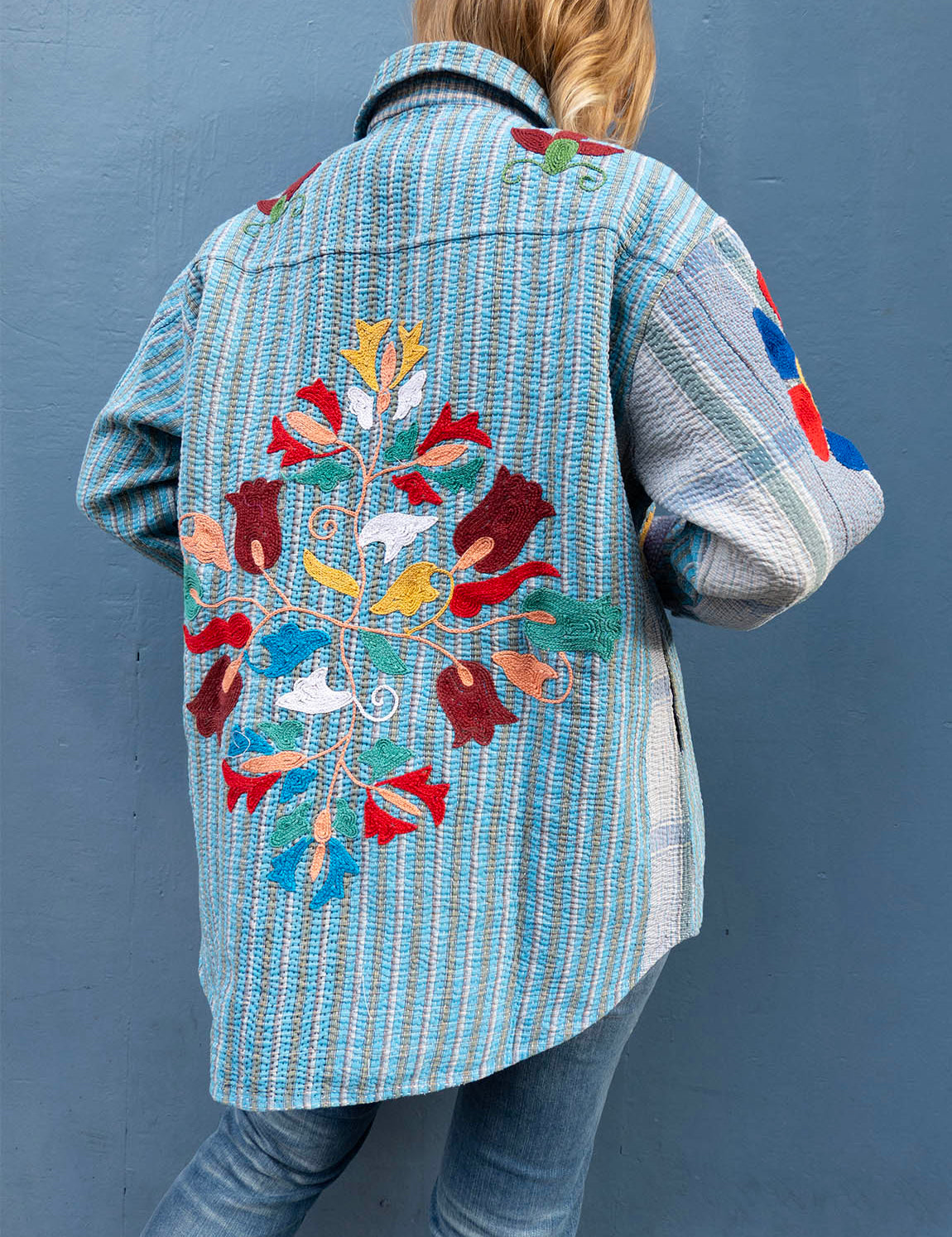 Indian Kantha Work Jacket - 16