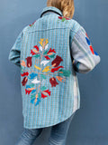 Indisk Kantha Work Jakke - 16