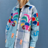 Indian Kantha Work Jacket - 16