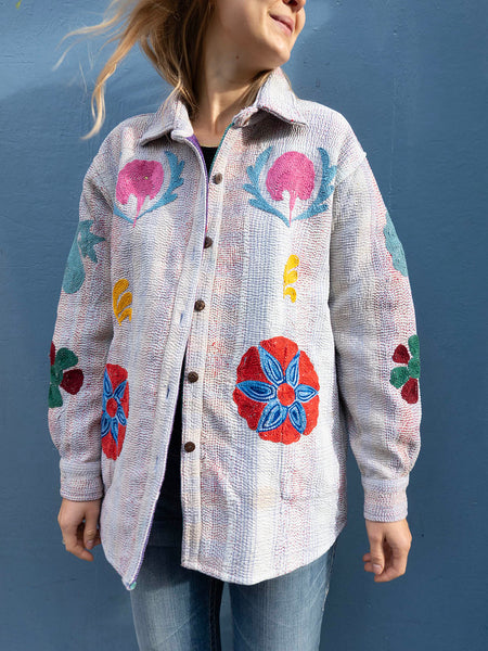 Indisk Kantha Work Jakke - 17