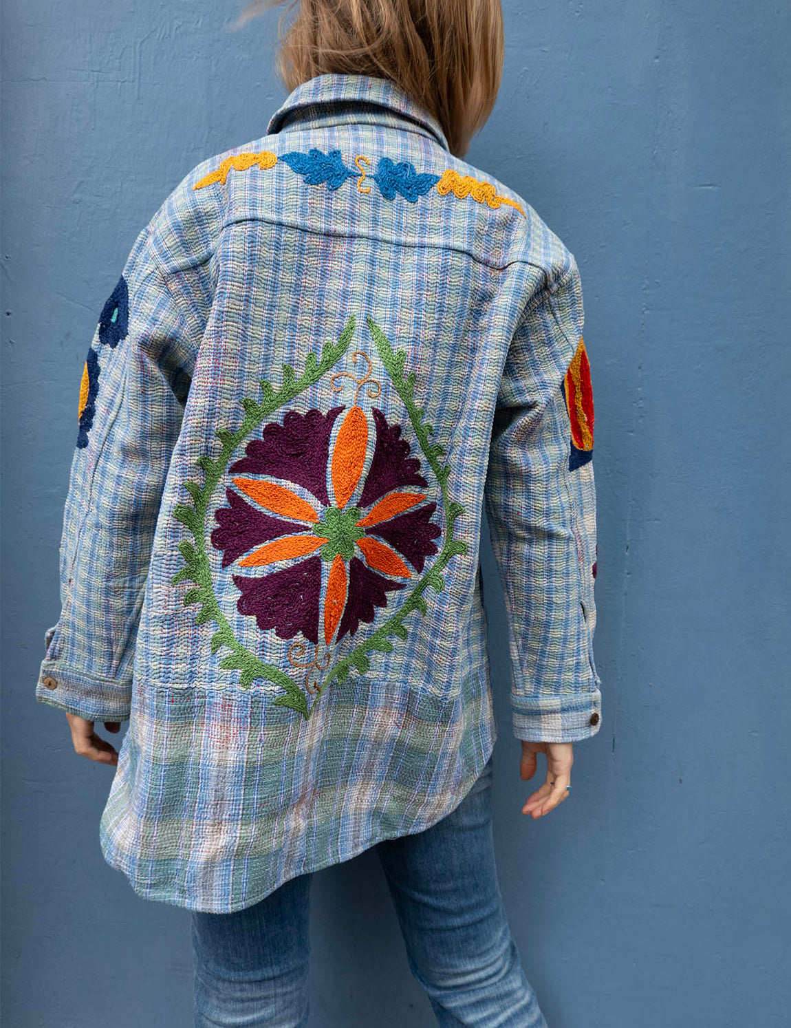 Indian Kantha Work Jacket - 2