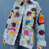 Indian Kantha Work Jacket - 2