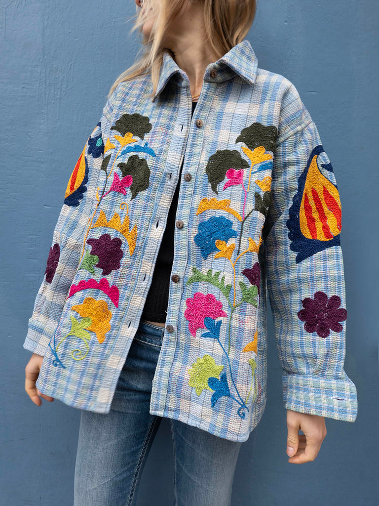 Indisk Kantha Work Jakke - 2