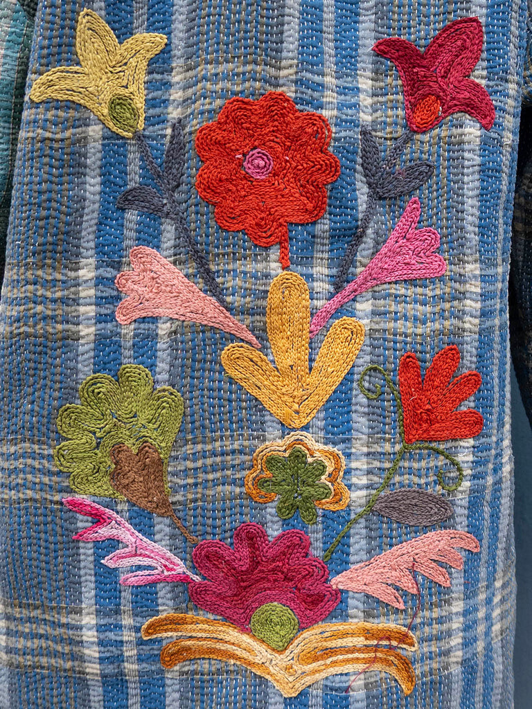Indisk Kantha Work Jakke - 6