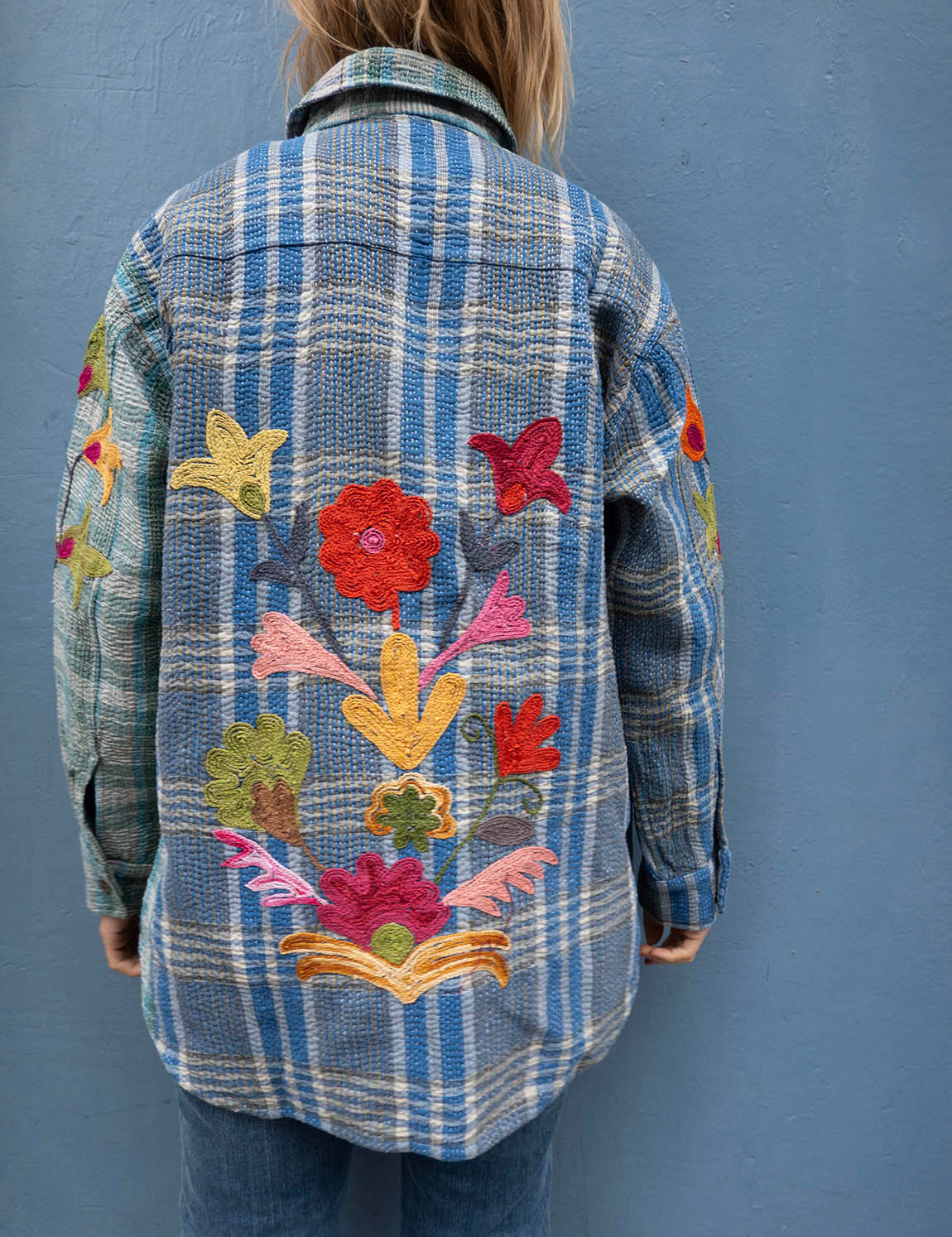 Indian Kantha Work Jacket - 6