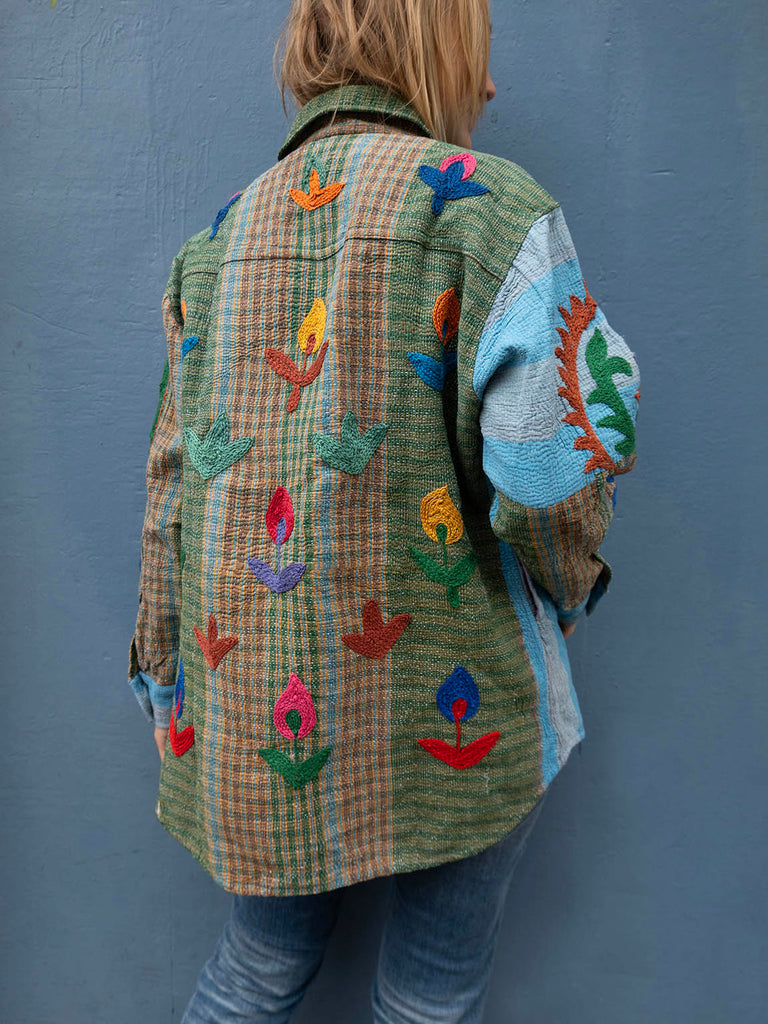 Indisk Kantha Work Jakke - 7