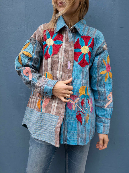 Indisk Kantha Work Jakke - 8