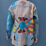 Indian Kantha Work Jacket - 8