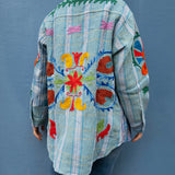 Indian Kantha Work Jacket - 9
