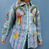 Indian Kantha Work Jacket - 9