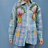 Indian Kantha Work Jacket - 9