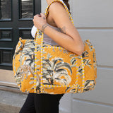 Daisy Duffel Bag - Quilted Blockprint - Jungle