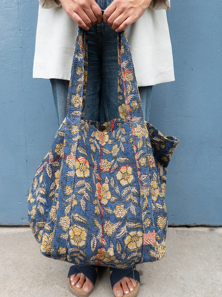 Kantha Blockprinted Shopper - 7