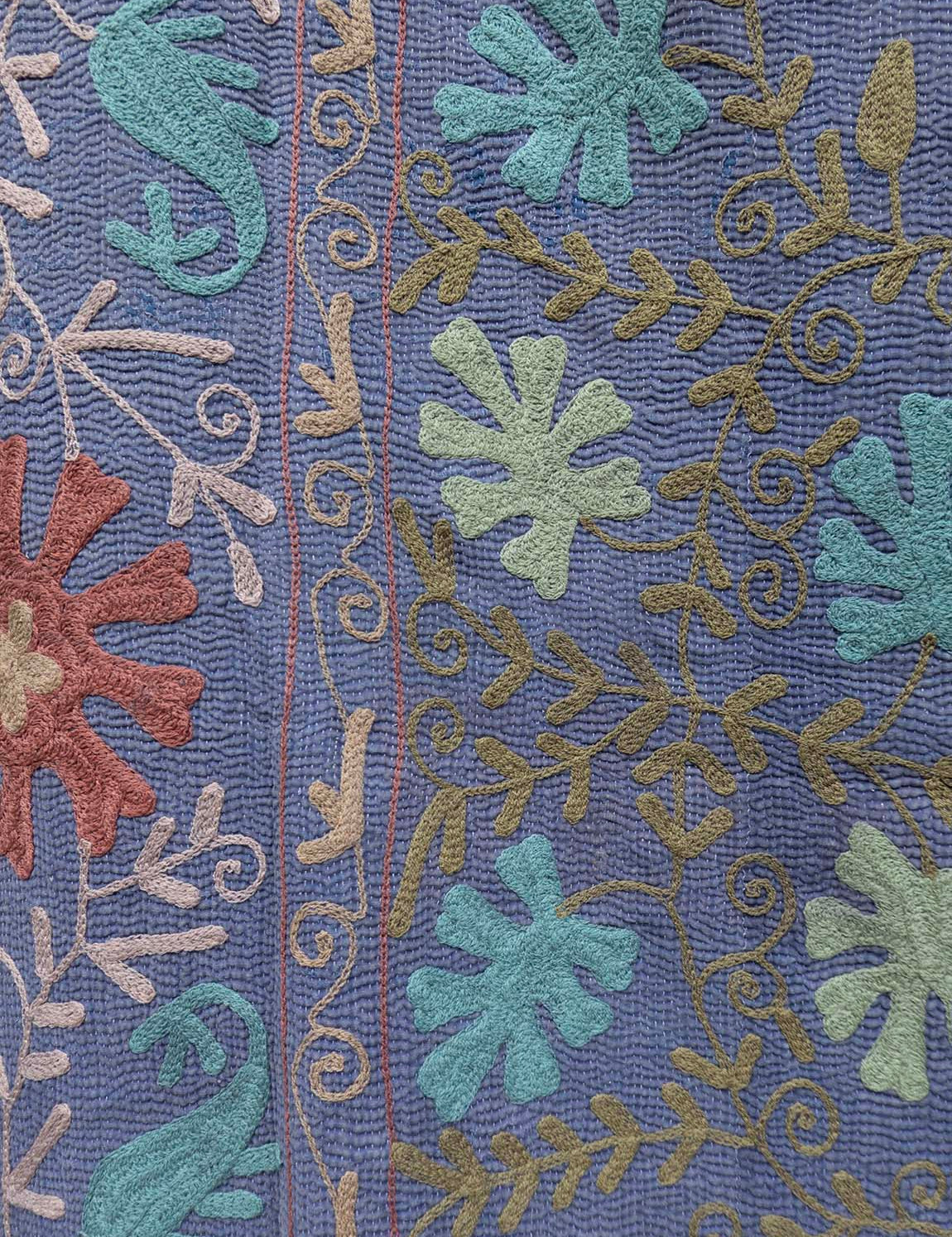Indisk kantha suzani sengetæppe 55