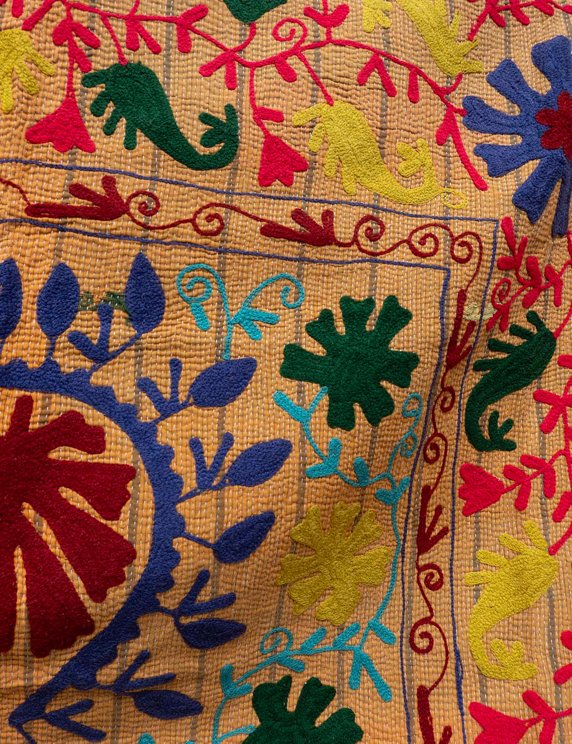 Indisk kantha suzani sengetæppe 56