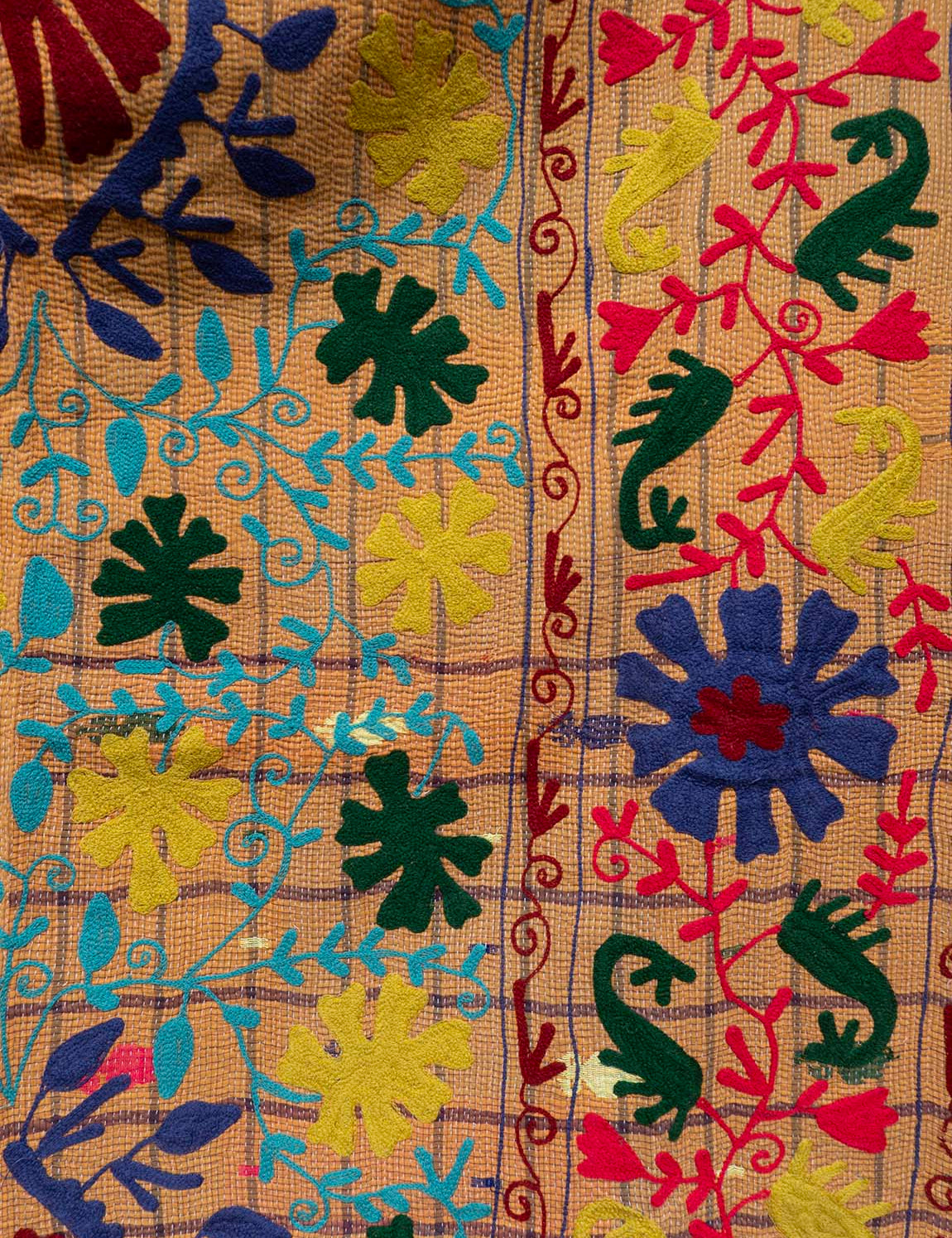 Indisk kantha suzani sengetæppe 56