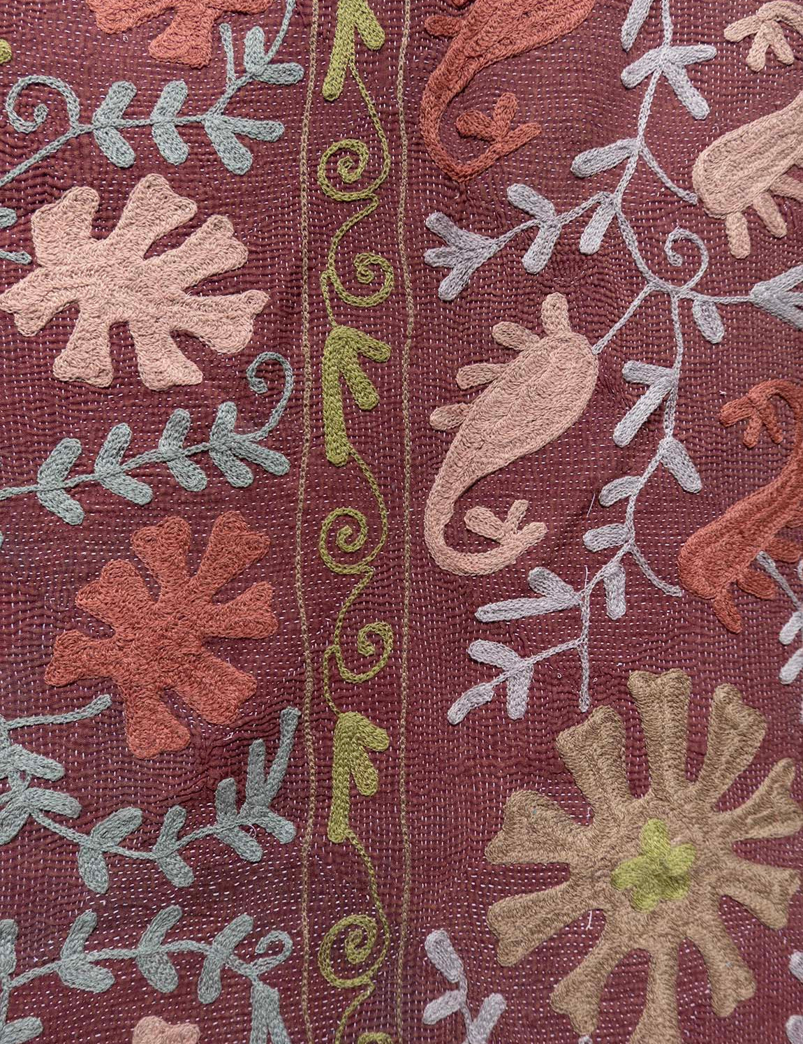 Indisk kantha suzani sengetæppe 61