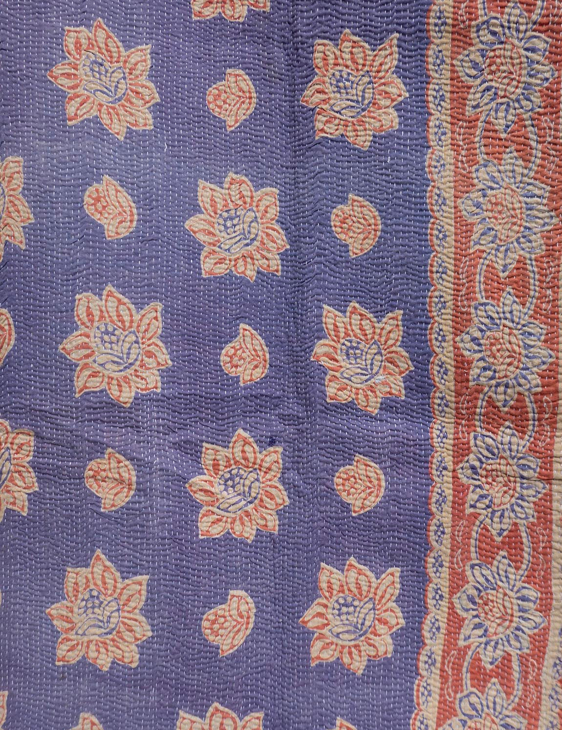 Indisk kantha sengetæppe - 876