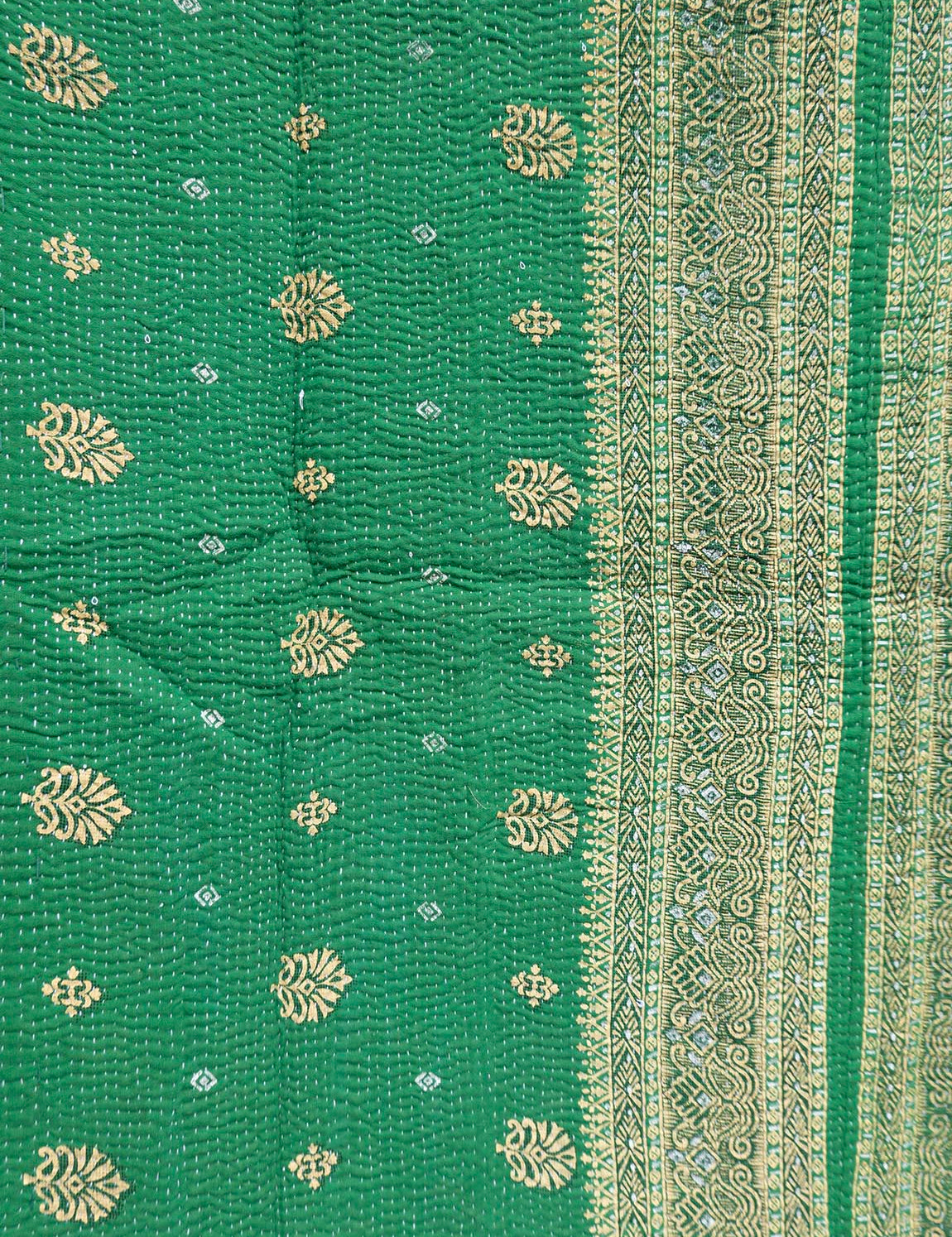 Indisk kantha sengetæppe - 876